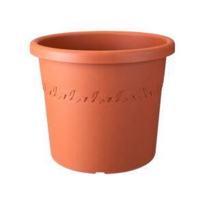 Elho Algarve Cilindro Wheels 58cm Terracotta