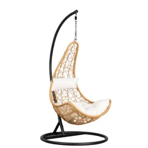 Garden Furniture Terrace PE Rattan Hanging Armchair Hammock Swing Chair With Cushions